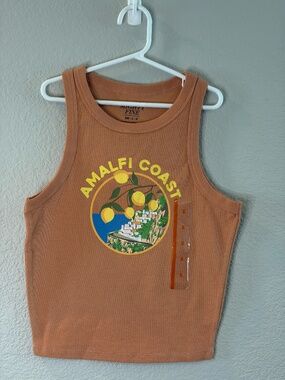 Women's Mighty Fine Amalfi Coast Ribbed Tank Top .  New with Tags Size Small